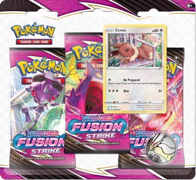 Pokemon Fusion Strike 3-Pack Blister Eevee