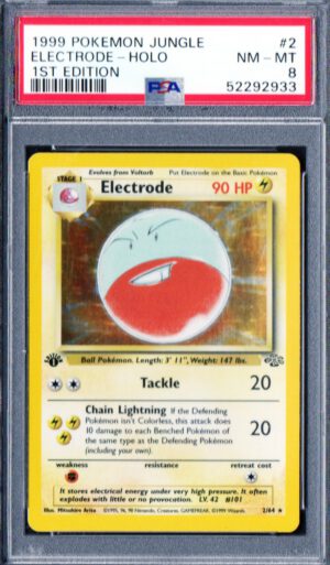 electrode holo first edition psa 8 jungle