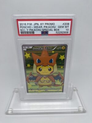 japanse xy promo poncho pikachu psa 10 special box